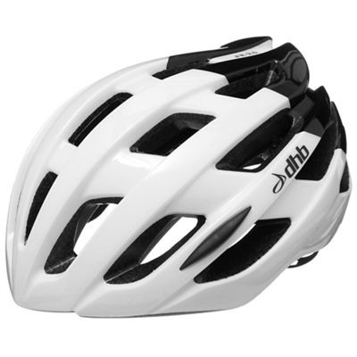 dhb R2.0 Road Helmet - White Black Gloss, White Black Gloss